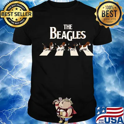 The beagles Dog abbey road shirt
