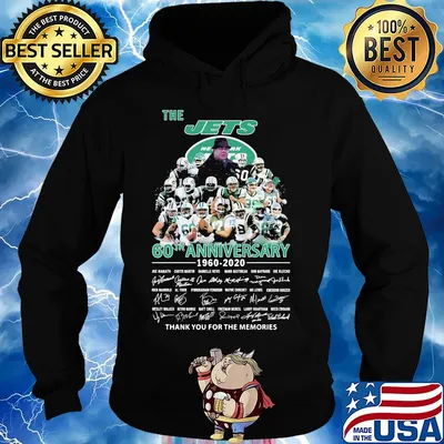 The new york jets 60th anniversary 1960 2020 thank you for the memories signatures s Hoodie