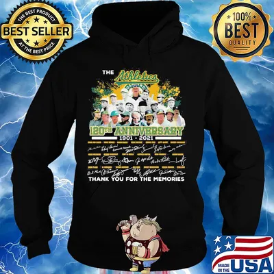 The Oakland athletics 120th anniversary 1901 2020 thank you for the memories signatures s Hoodie