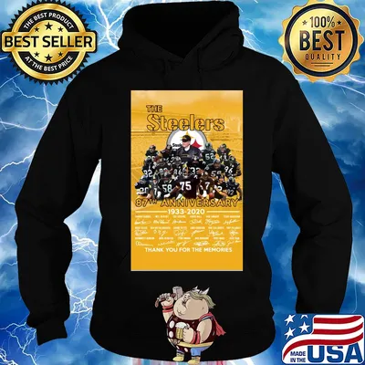 The pittsburgh steelers 87th anniversary 1933 2020 thank you for the memories signatures s Hoodie
