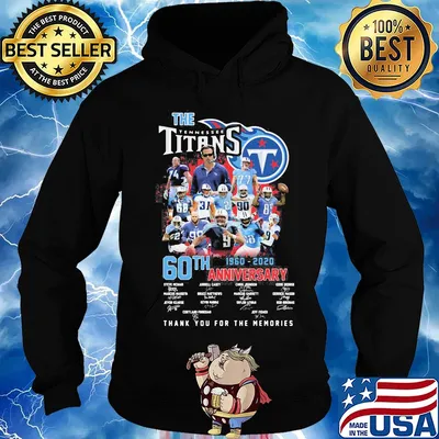 The tennessee titans 60th anniversary 1960 2020 thank you for the memories signatures s Hoodie