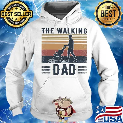 The walking dad vintage s Hoodie