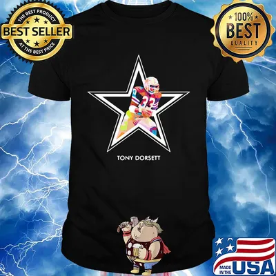 Tony dorsett 33 dallas cowboys football art shirt