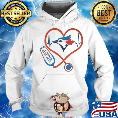 Toronto blue jays baseball stethoscope heart s Hoodie