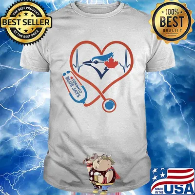 Toronto blue jays baseball stethoscope heart shirt