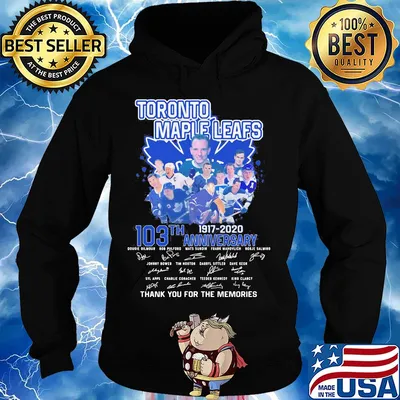 Toronto maple leafs 103th anniversary 1917 2020 thank you for the memories signatures s Hoodie