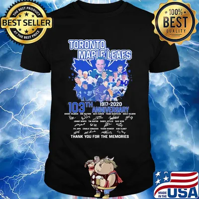 Toronto maple leafs 103th anniversary 1917 2020 thank you for the memories signatures shirt