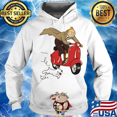 TT - Scooter red Dog vespa s Hoodie