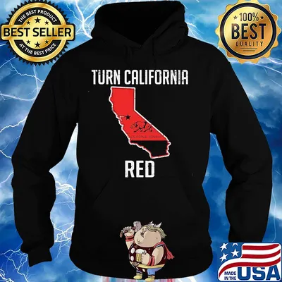 Turn california red flag s Hoodie