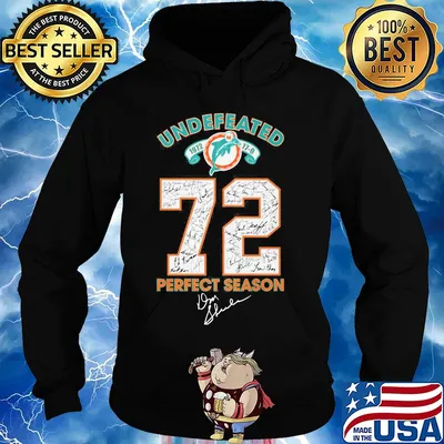 Undefeated 1972 miami dolphins 72 perfect season signatures s Hoodie