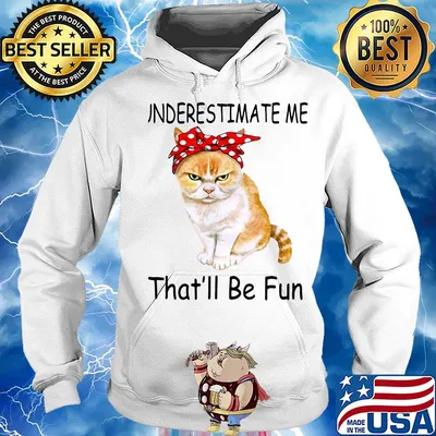 Underestimate me that'll be fun Cat s Hoodie