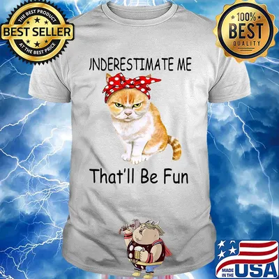 Underestimate me that'll be fun Cat shirt
