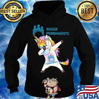 Unicorn mask dabbing kaiser permanente s Hoodie
