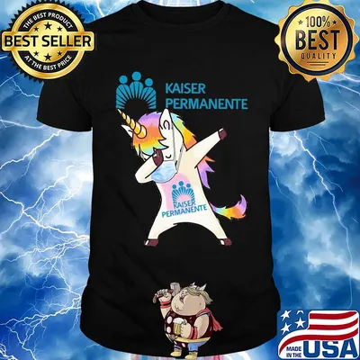 Unicorn mask dabbing kaiser permanente shirt