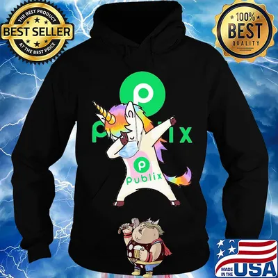 Unicorn mask dabbing publix logo s Hoodie
