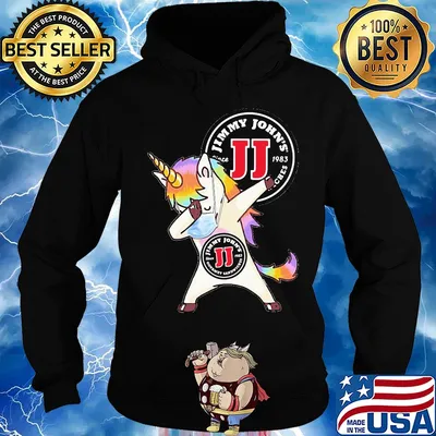 Unicorn mask jimmy john's since 1983 gourmet sandwiches logo s Hoodie