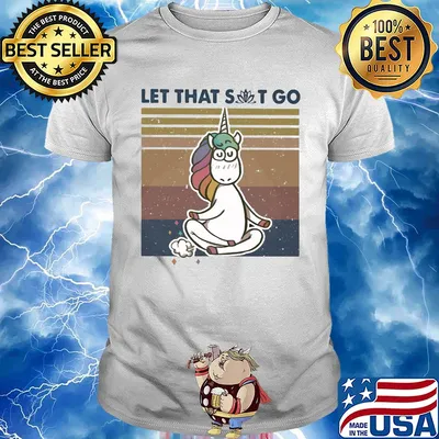 Unicorn yoda chill let that shut go vintage shirt