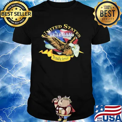United states veteran proudly served US American flag veteran Independence Day shirt