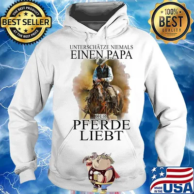 Unterschätze niemals eines papa der pferde liebt s Hoodie