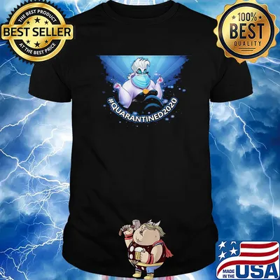 Ursula Disney face mask Quarantined 2020 shirt