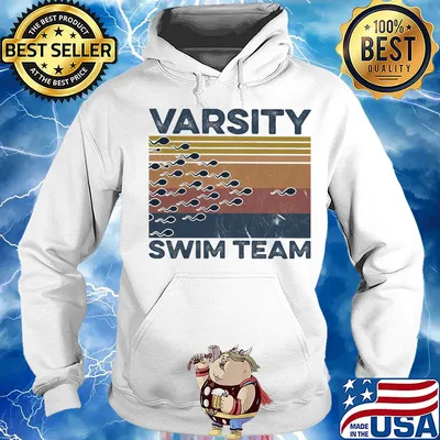 Varsity swim team vintage s Hoodie