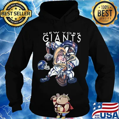Vintage 1996 NFL New York Giants TAZ Looney Tunes Shirt Hoodie