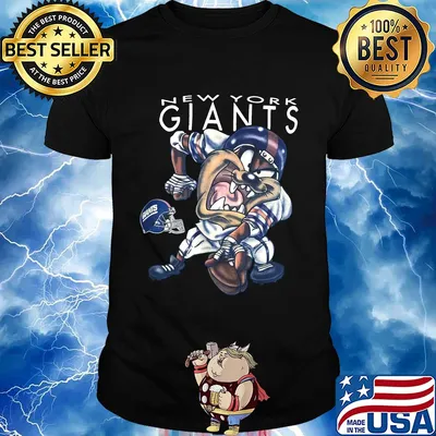 Vintage 1996 NFL New York Giants TAZ Looney Tunes Shirt
