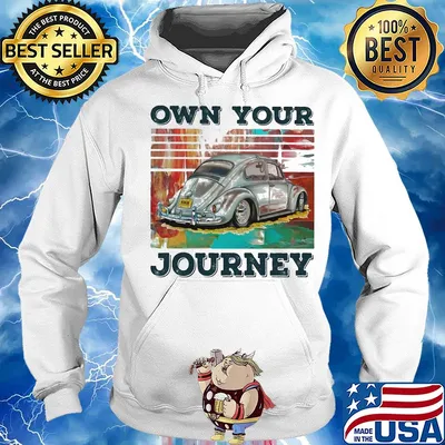 Volkswagen beetle own your journey vintage s Hoodie