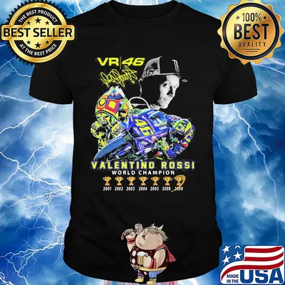 Vr46 valentino rossi world champion 7 cup signature shirt