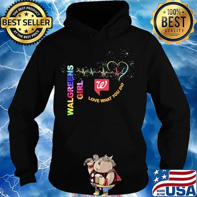 Walgreens girl love what you do heartbeat s Hoodie