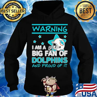 Warning I am a big fan of miami dolphins and proud of it stars s Hoodie