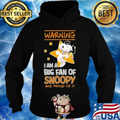 Warning I am a big fan of snoopy and proud of it stars s Hoodie