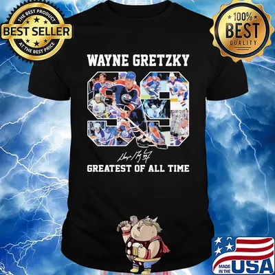 Wayne gretzky 98 greatest of all time signature shirt