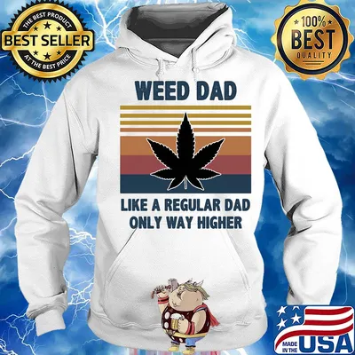 Weed dad like a regular dad only way higher vintage s Hoodie