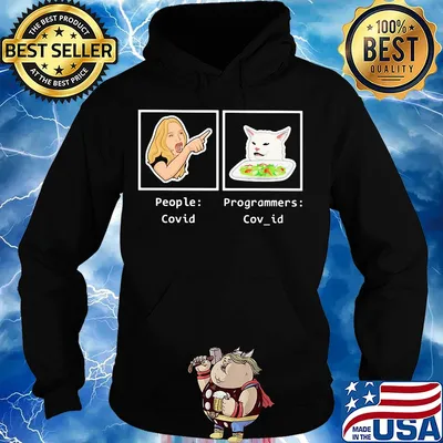 Woman yelling at a cat meme programmer covid s Hoodie