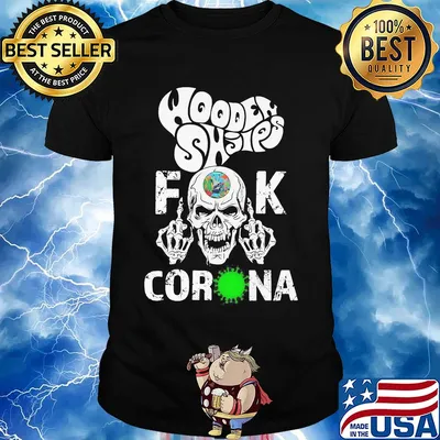 Wooden shjips skull fuck coronavirus shirt