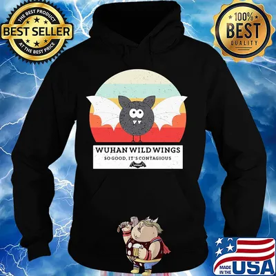 Wuhan wild wings so good it's contagious vintage s Hoodie