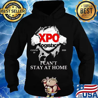 Xpo logistics covid-19 2020 i can’t stay at home hand s Hoodie