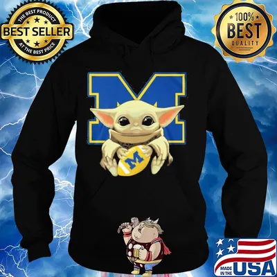 Yoda Baby hug Wolverines s Hoodie
