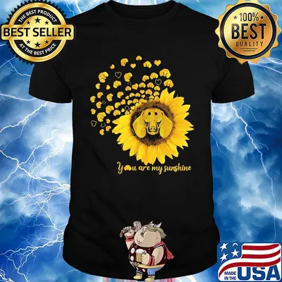You are my sunshine sunflower dachshund shirt