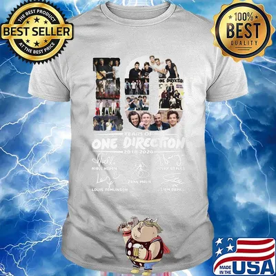 10 years of one direction 2010 2020 signatures shirt