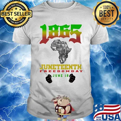1865 map juneteenth freedom day June 19 hand shirt