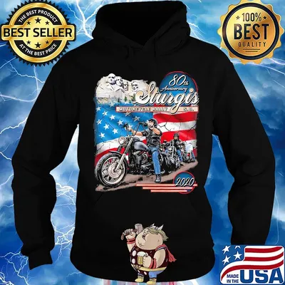 2020 sturgis motorcycle rally american bikers american flag independence day s Hoodie