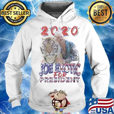 2020 tiger king joe exotic for president america 4th of july independence day stars s Hoodie