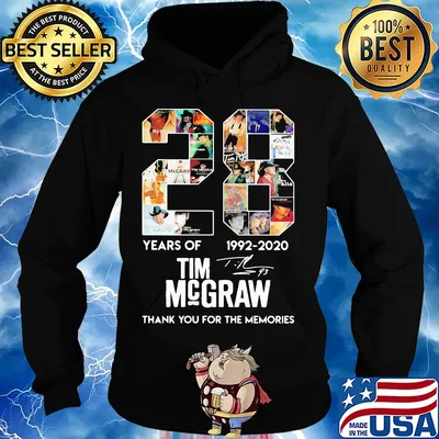 28 years of 1992 2020 Tim McGraw thank you for the memories signature s Hoodie