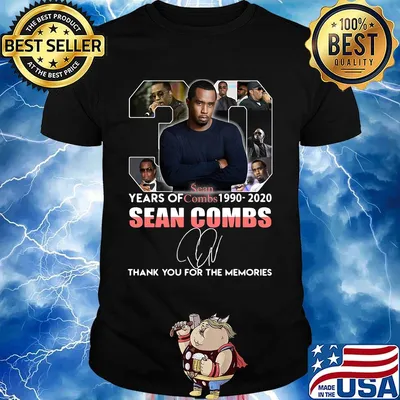 30 years of 1990 2020 sean combs thank you for the memories signature shirt