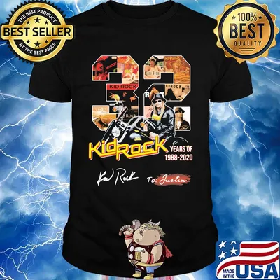 32 years of 1988 2020 kid rock signature shirt