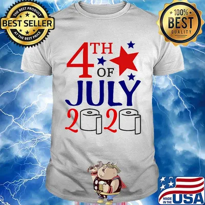 4th of july 2020 toilet paper stars independence day shirt