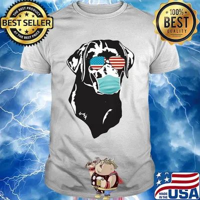 4th of july dog Coonhound glasses mask shirt