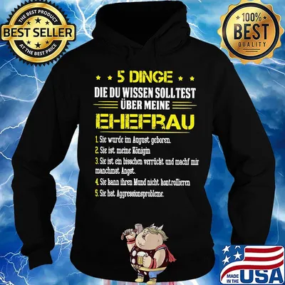 5 dinge die du wissen soll test uber meine ehefrau s Hoodie